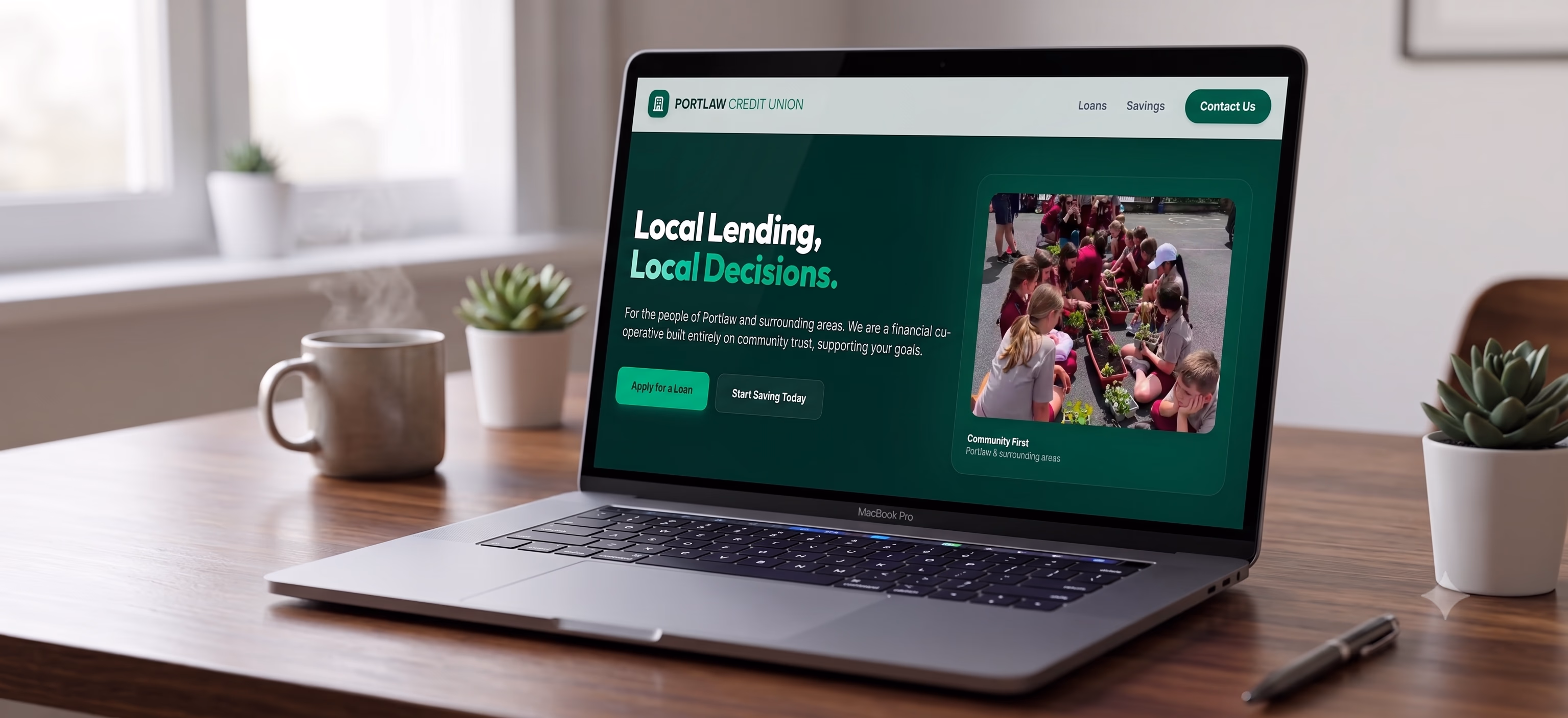Portlaw Credit Union Website Showcase